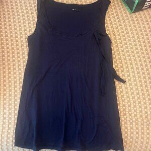 GAP Navy Blue Tank, Size Small with Bow Detail on Left Side